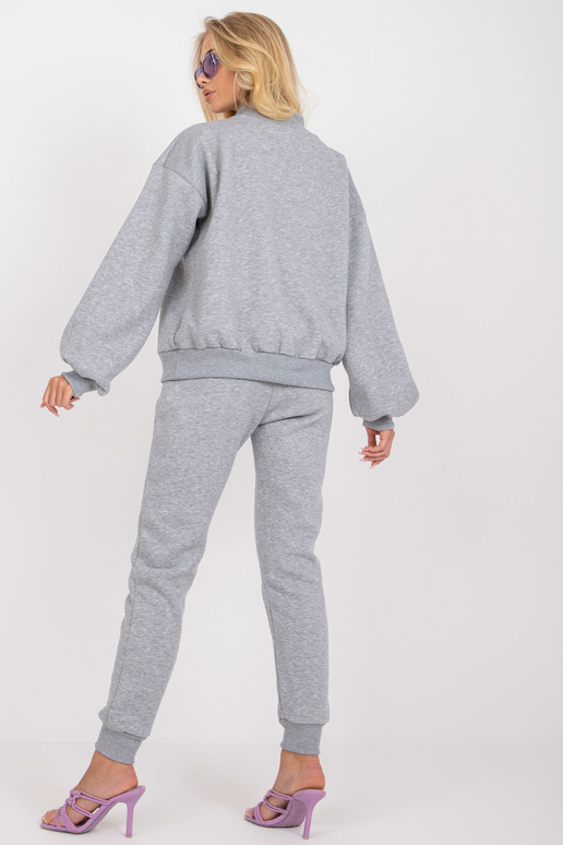 Halli melange püstkraega dressipluusi... Halli melange püstkraega dressipluusi...