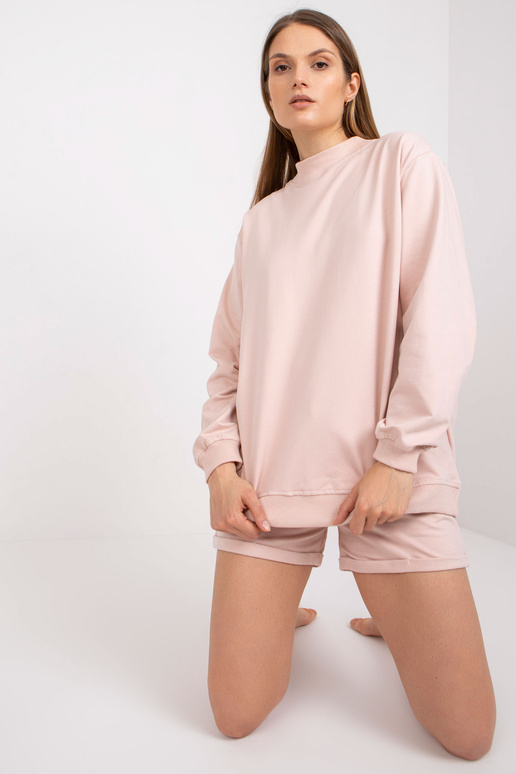 Basic puuvillane dressipluus heleroosa