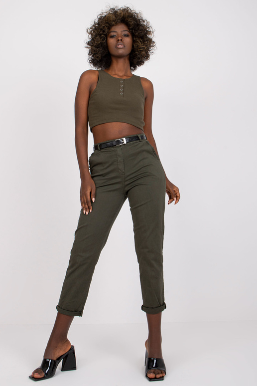 Khakivärvi naiste puuvillased püksid...