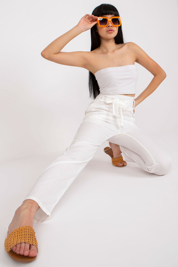 Ecru naiste riidest püksid...