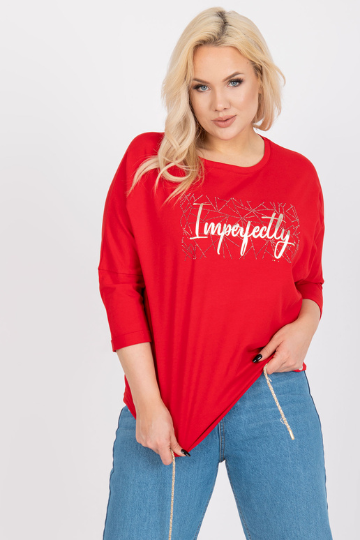 Punane plusssuuruses puuvillane...