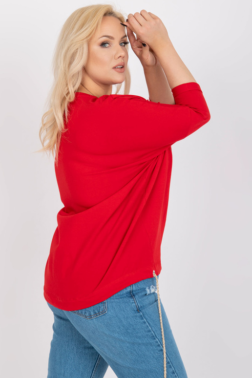 Punane plusssuuruses puuvillane...