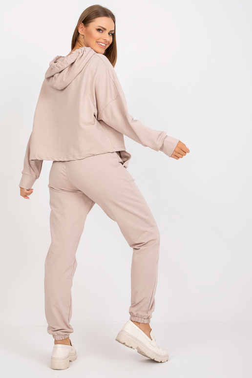 Beež kaheosaline kapuutsiga...