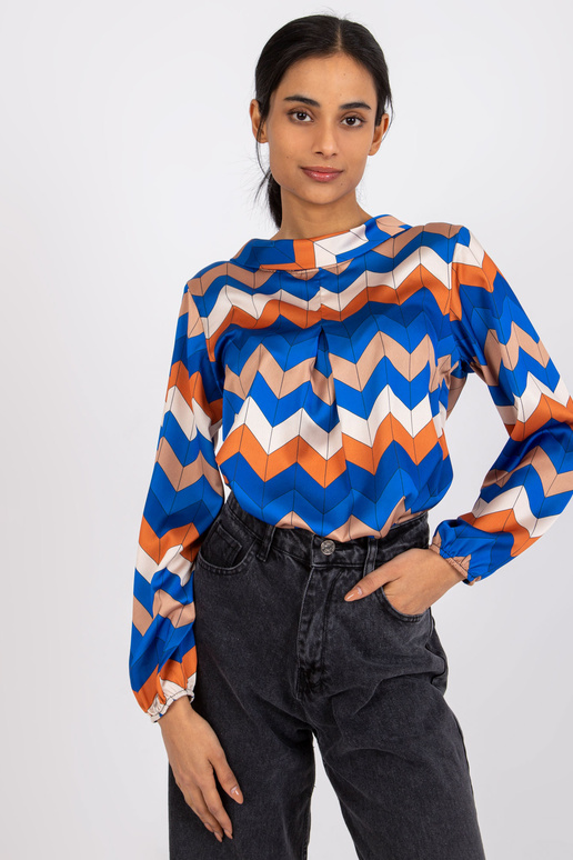 Tumesinine pluus Sileesia trükistega