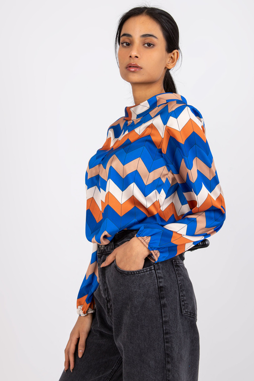 Tumesinine pluus Sileesia trükistega