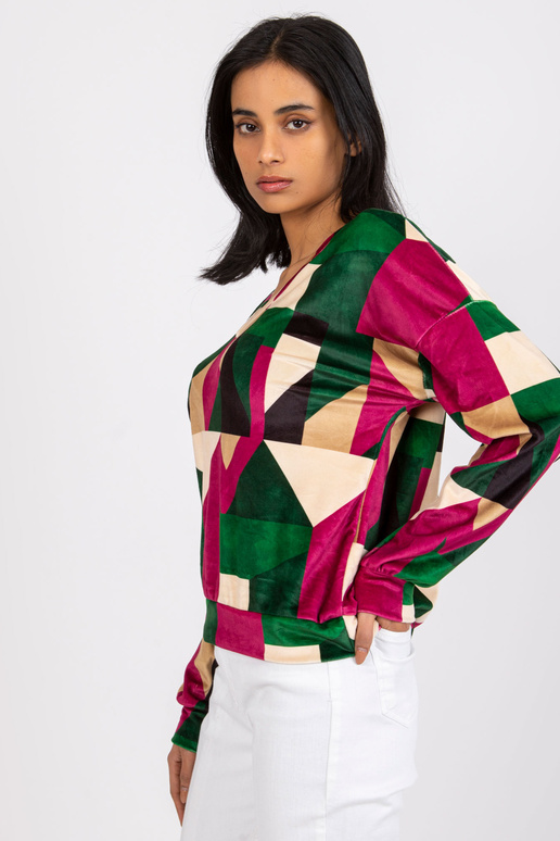 Rohelise ja fuksia mustriga...