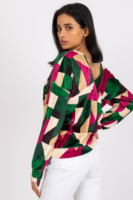 Rohelise ja fuksia mustriga...