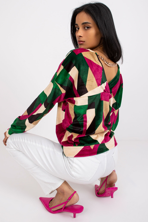 Rohelise ja fuksia mustriga...