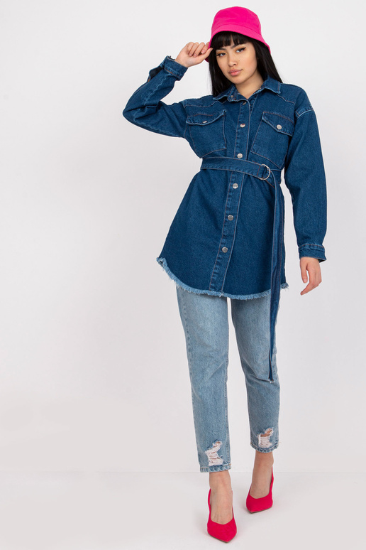 Sinine triibuga teksasärk RUE PARIS