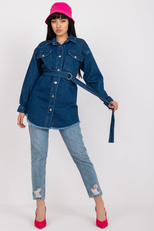 Sinine triibuga teksasärk RUE PARIS