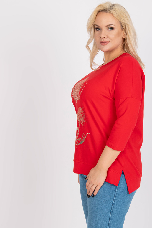 Punane puuvillane plusssuuruses...