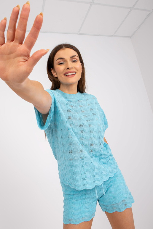 Sinine komplekt suveks lühikeste...