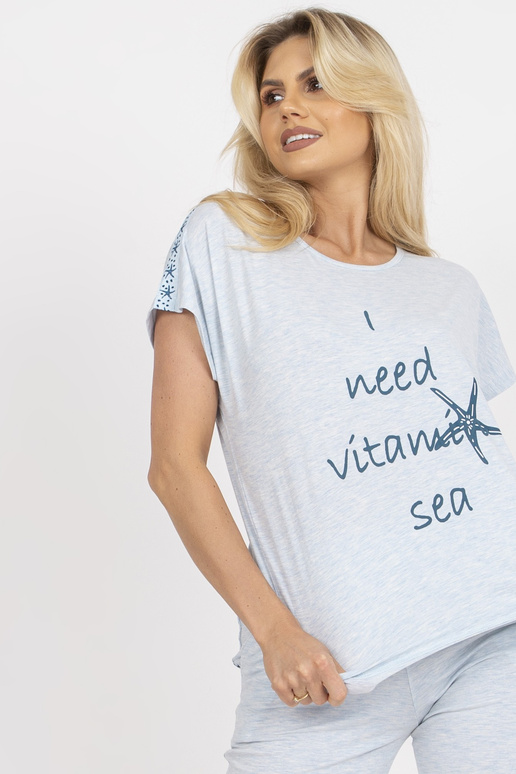 Sinine kaheosaline pidžaama 3/4...