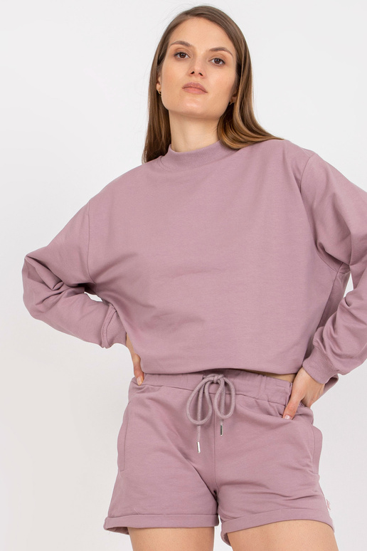 Määrdunud roosad taskutega dressipüksid