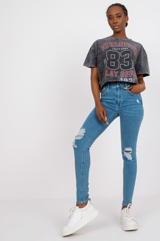 Sinised naiste teksapüksid RUE PARIS