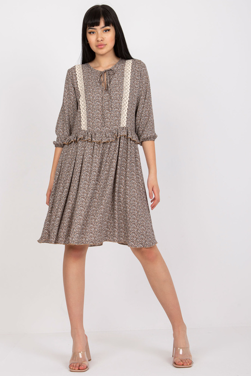 Pruun vabaajakleit 3/4 varrukatega...