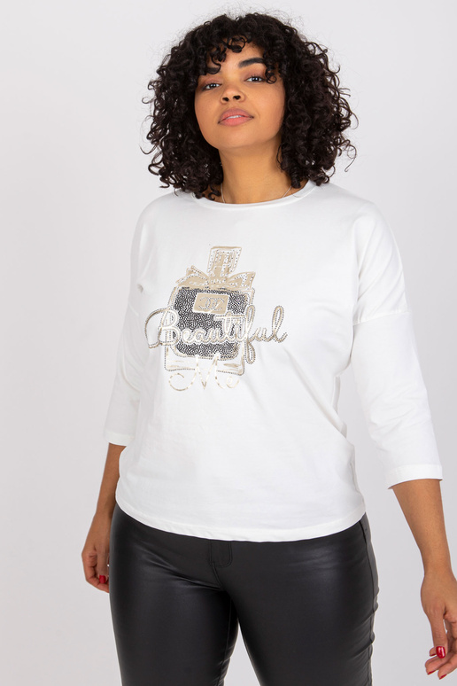 Ecru pluss suuruses pluus Vickey...