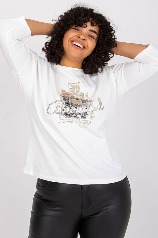 Ecru pluss suuruses pluus Vickey...