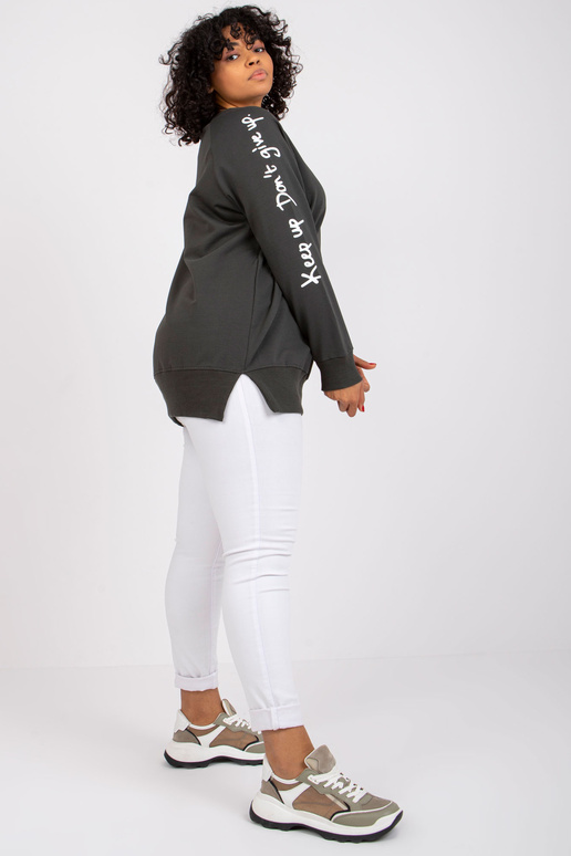 Khaki puuvillane dressipluusi tuunika...