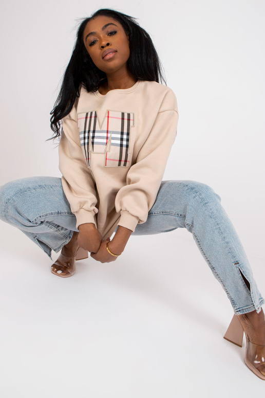 Beež kapuutsita dressipluus Elise...