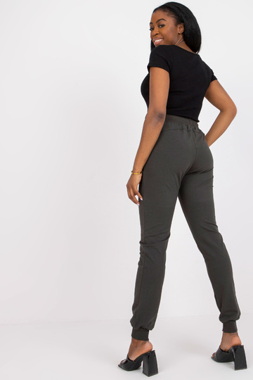 Khaki puuvillased dressipüksid 2