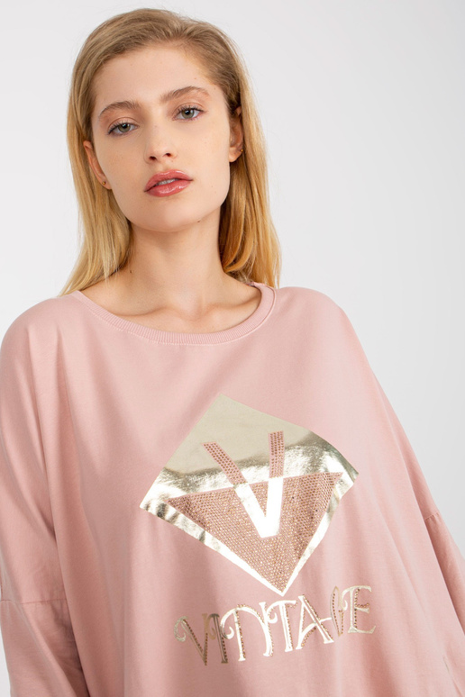 Määrdunud roosa pluss suuruses pikk...