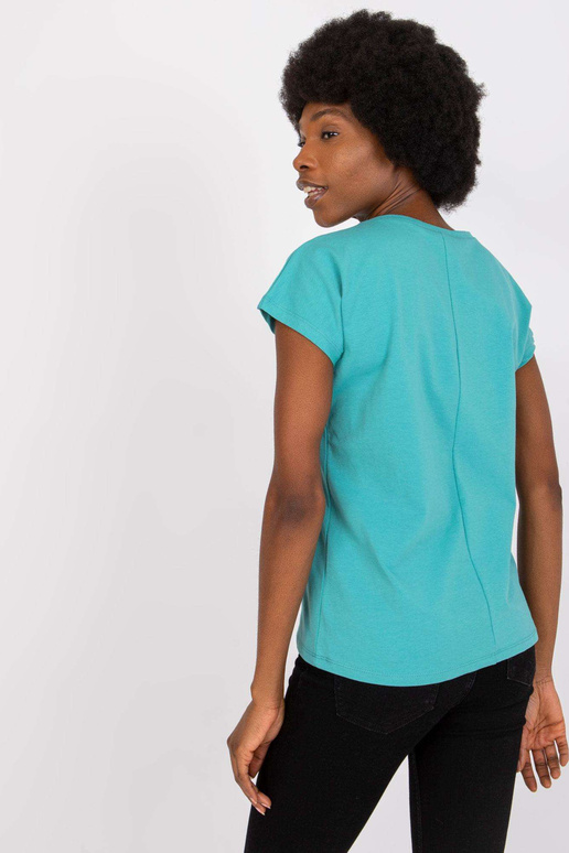 Türkiissinine Arlette puuvillane T-särk Türkiissinine Arlette puuvillane T-särk