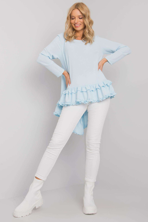 Helesinine voldiga pluus Tracy RUE PARIS