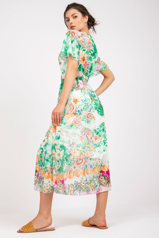 Roheline lühikeste varrukatega midikleit Roheline lühikeste varrukatega midikleit