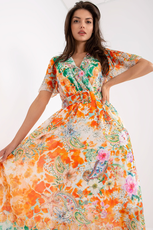 Oranž printidega midikleit Oranž printidega midikleit