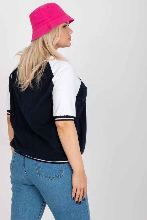 Valge ja Navy Plus Size lühikeste...