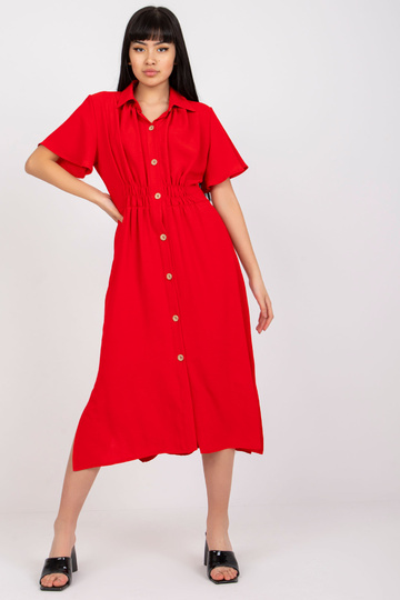 Punane midi kleit RUE PARIS 2