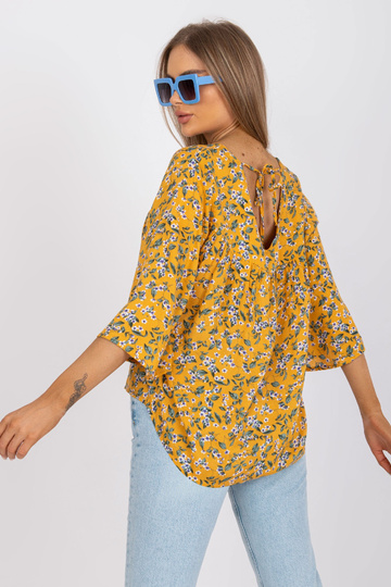 Kollane lilleprindiga pluus...