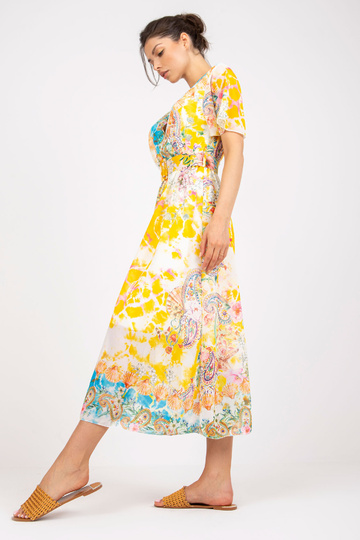 Kollane prindiga midikleit... 2