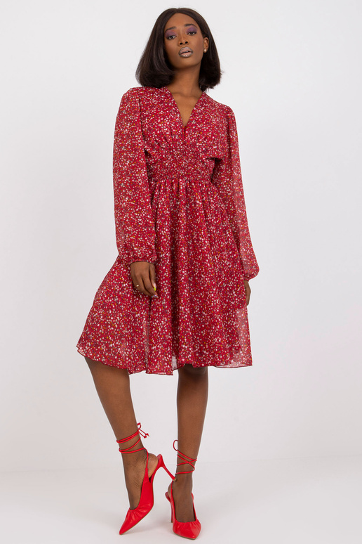 Burgundia midikleit ZULUNA trükistega Burgundia midikleit ZULUNA trükistega