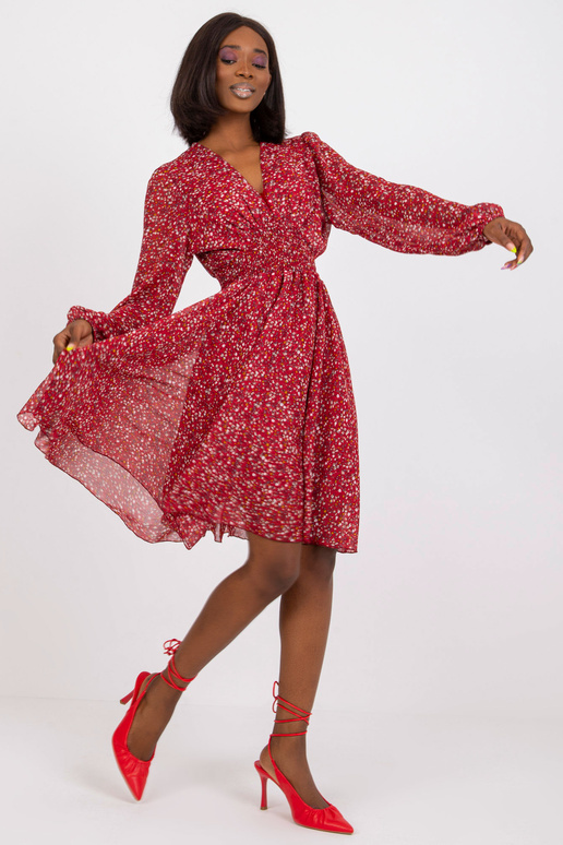 Burgundia midikleit ZULUNA trükistega Burgundia midikleit ZULUNA trükistega