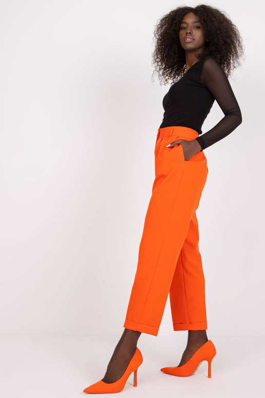 Oranžid püksid sirge säärega kangast...