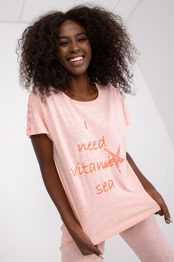 Roosa kaheosaline lühikeste...