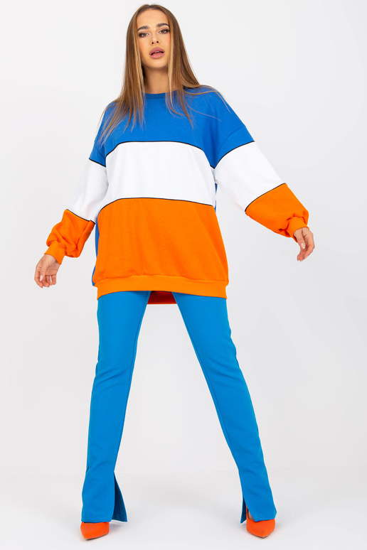 Sinine ja oranž dressipluus basic...