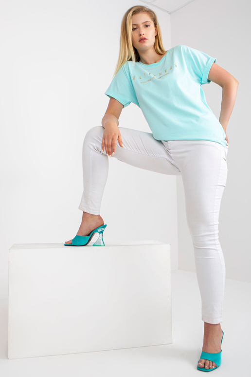 Mint pluss suuruses kuldse kirjaga...