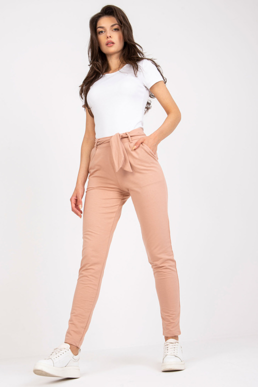 Beežist kangast taskutega püksid RUE...