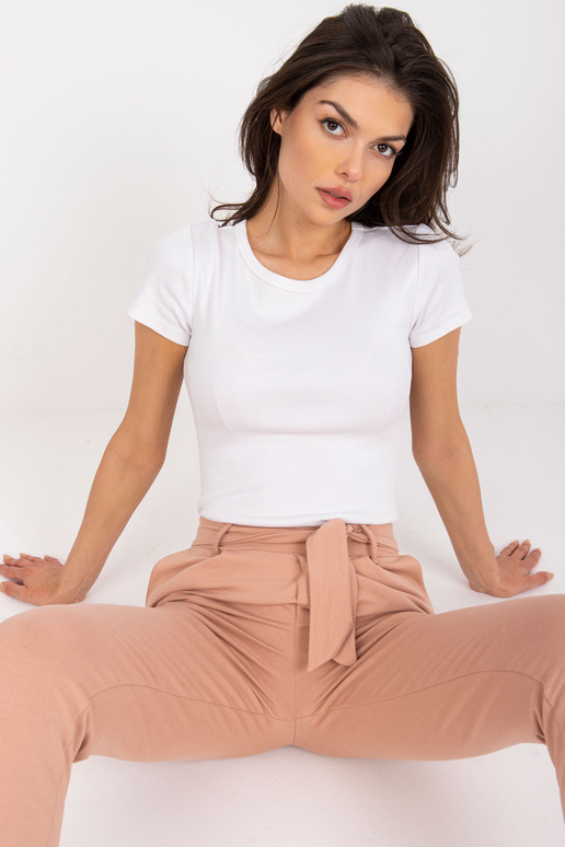 Beežist kangast taskutega püksid RUE...