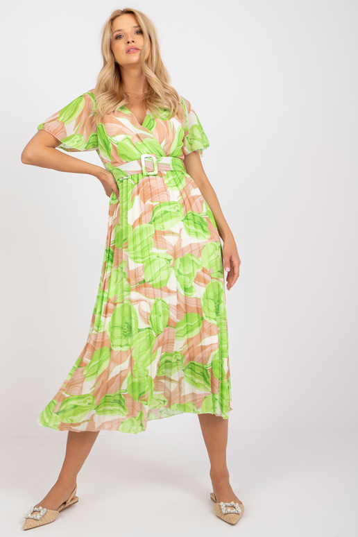 Beež ja roheline midikleit ühes... Beež ja roheline midikleit ühes...