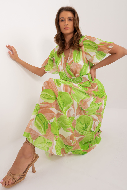 Beež ja roheline midikleit ühes... Beež ja roheline midikleit ühes...