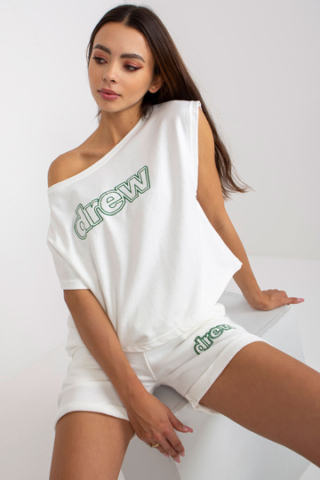 Valge puuvillane taskutega... 2