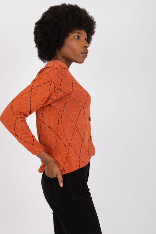 Tumeoranž nööbiga kardigan Elisabete...