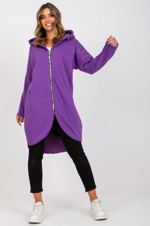 Lilla tõmblukuga dressipluus Tina RUE...