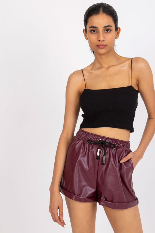 Öko-nahast valmistatud kastanipunased...