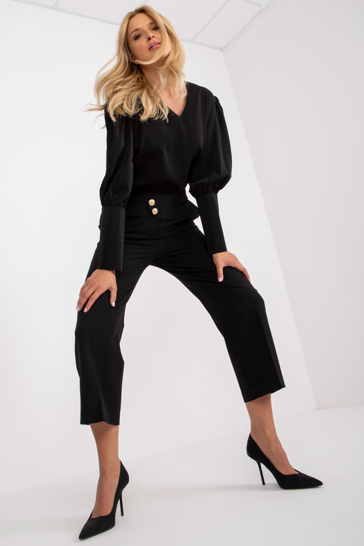 Mustast kangast püksid 7/8 RUE PARIS