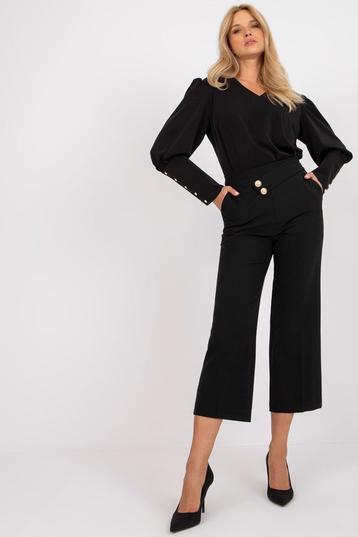 Mustast kangast püksid 7/8 RUE PARIS